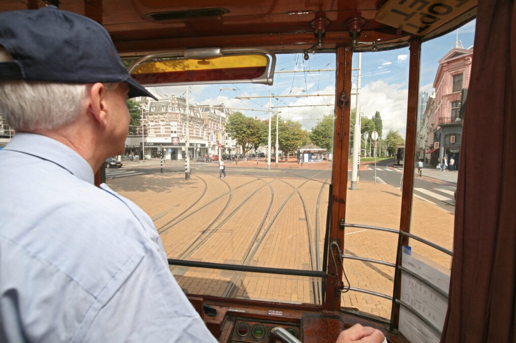 Tram op de route