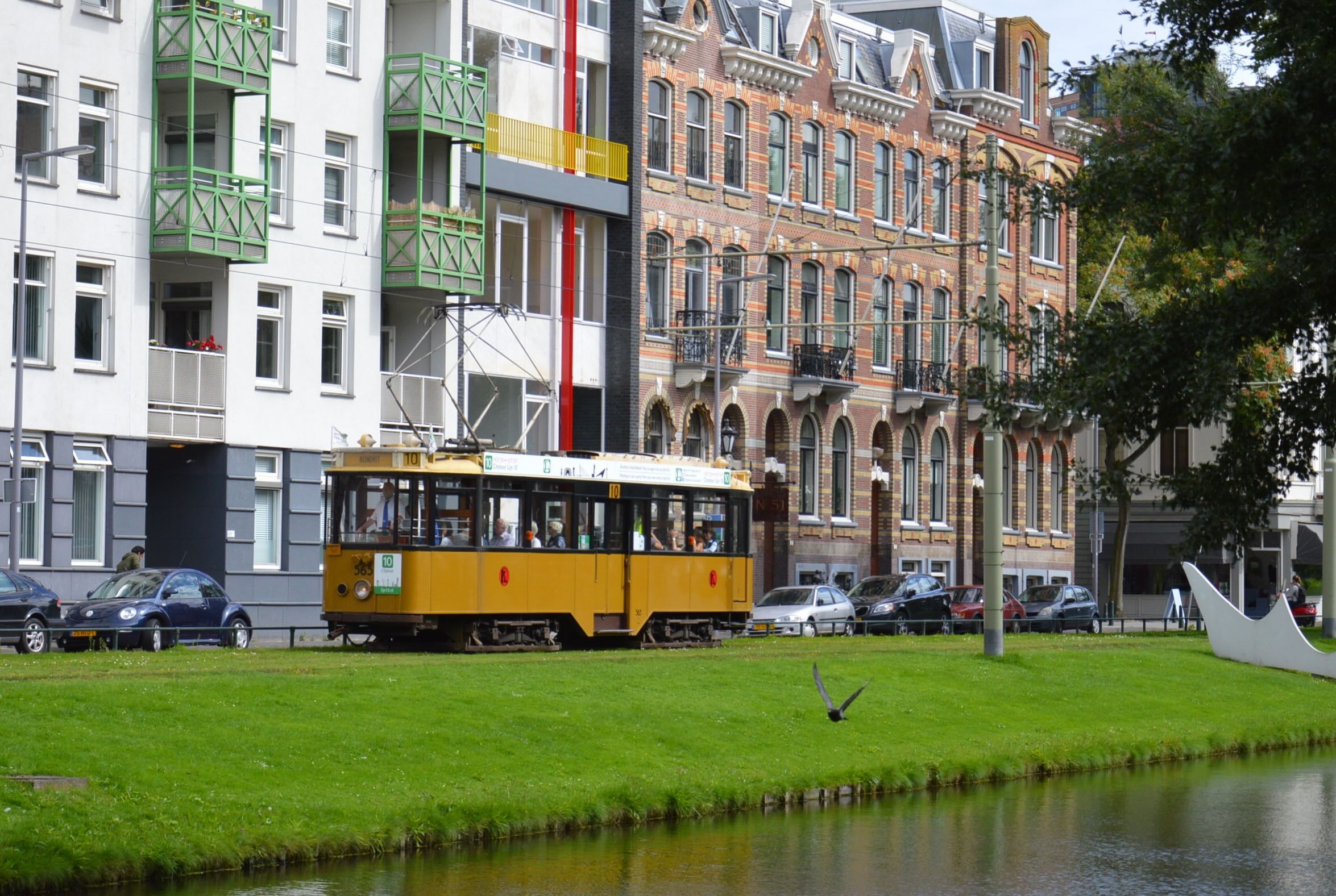 Historische tram in Rotterdam